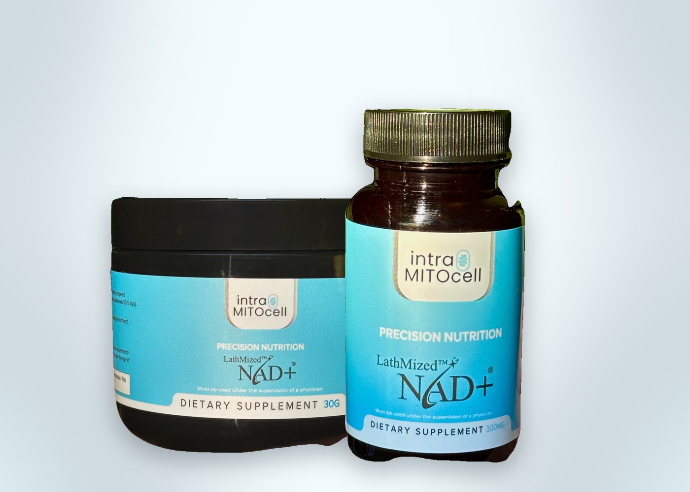 intraMITOcell LathMized NAD+ powder and lozenges